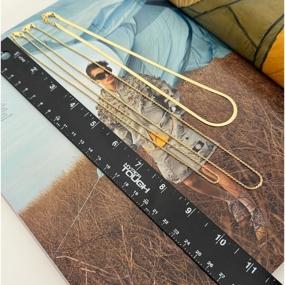 22K Yellow Italian Gold Plated Yellow Gold over 925 Sterling Silver Necklaces - Picture 4 of 9